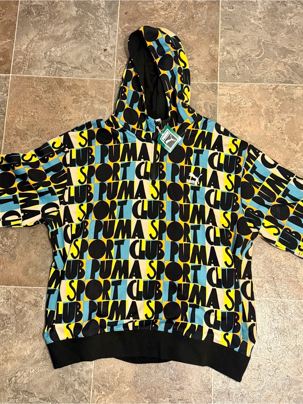 PUMA SPORT CLUB SHORT SLEEVE HOODIE